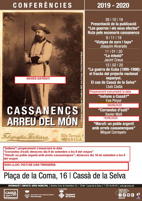 Cartell Conferències Cassanencs arreu del Món 2