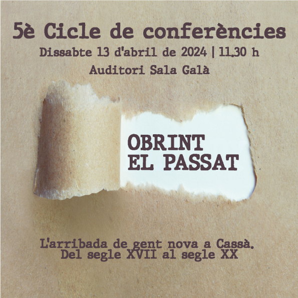 2024 04 13 Conferències Obrint el passat Imatges XXSS Arxiu